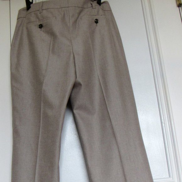 LAUREL Women Beige Super Soft Wool Blend Pants Sz 6 - Picture 6 of 8